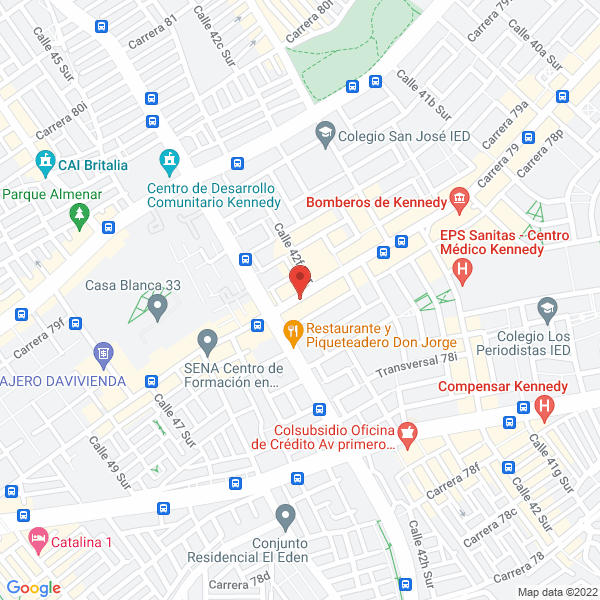 Mapa de Centro De Odontología Estética