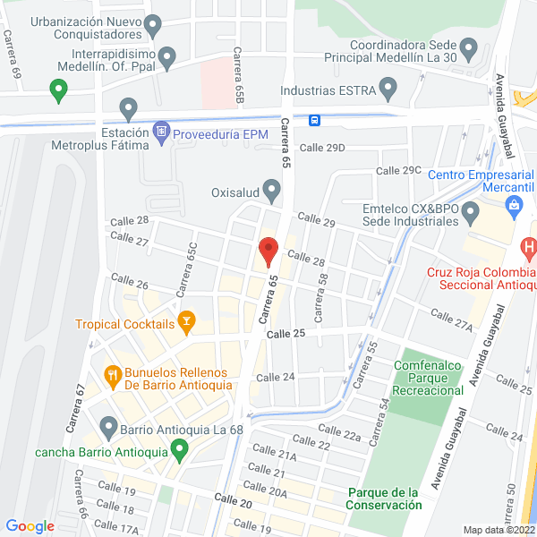 Mapa de Centro De Servicio Electrónico Señales