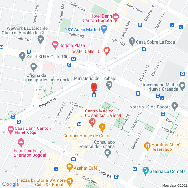 Mapa de Cinevisión De Colombia Ltda.