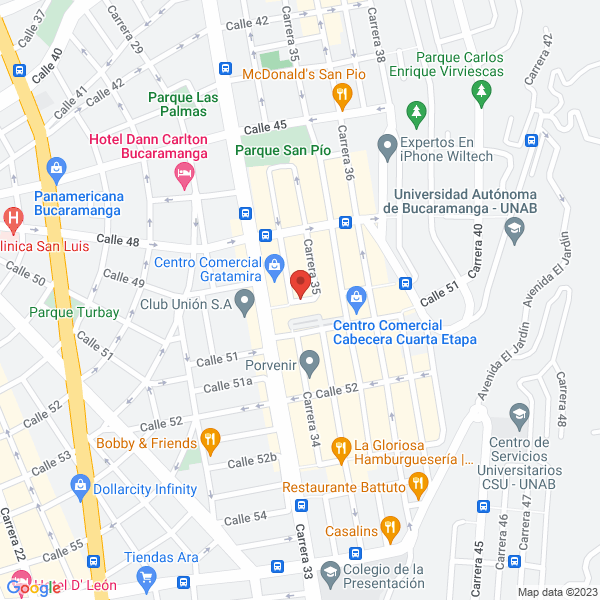 Map of Clínica De Ropa Martica