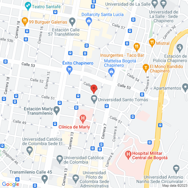 Mapa de Corporación Dominicana Opción Vida