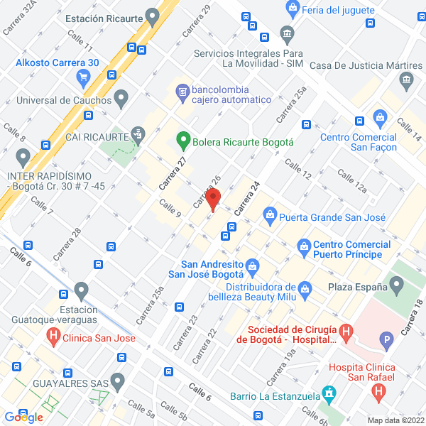Mapa de Cortpapel S.A.S.