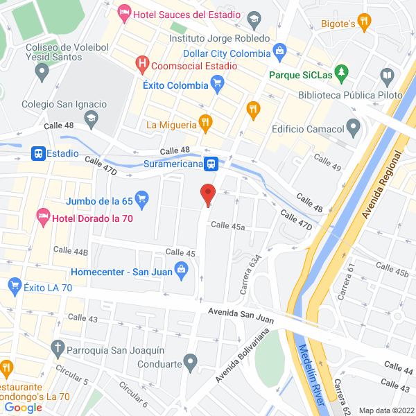 Map of Cosmenales Ltda.
