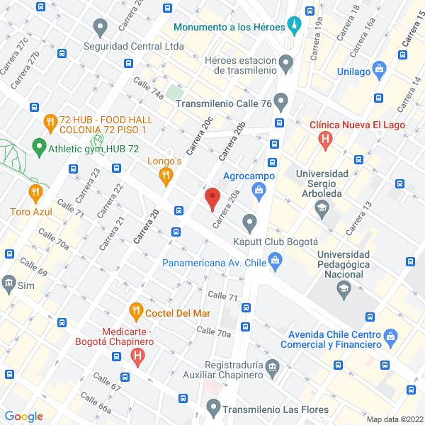 Mapa de D.P.I. Ingenieria Y Constructora Ltda.