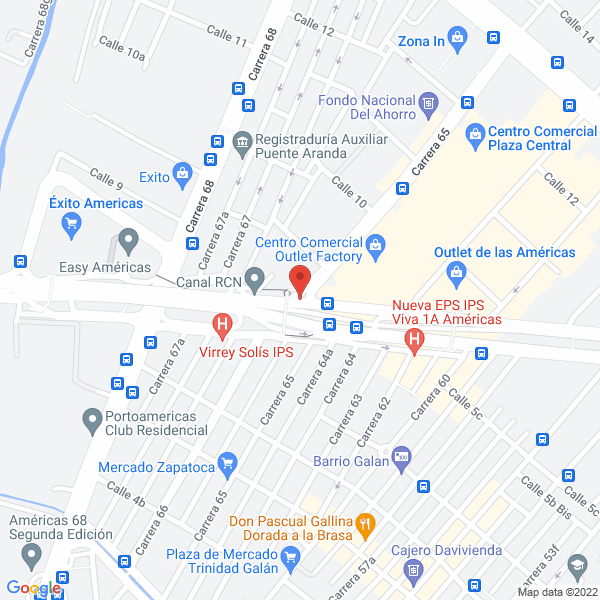 Mapa de Darío Gómez Q. Y CIA. S.A.