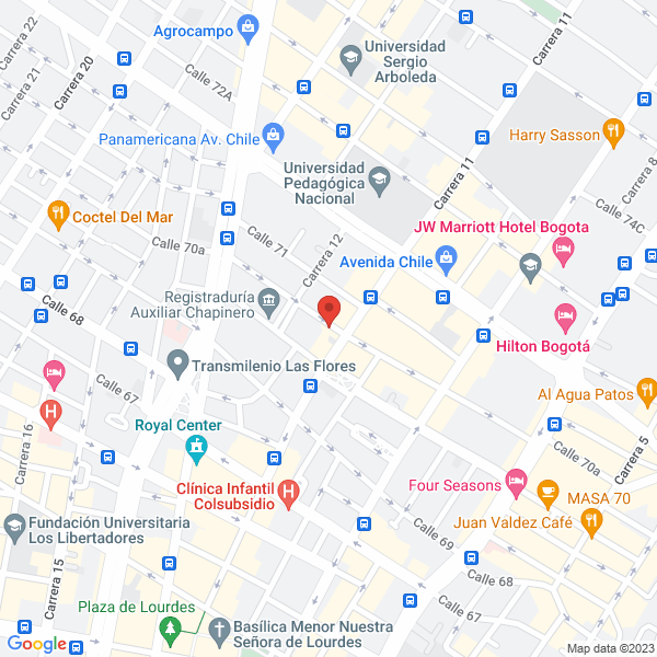 Mapa de Deca Escuela De Formación Actoral