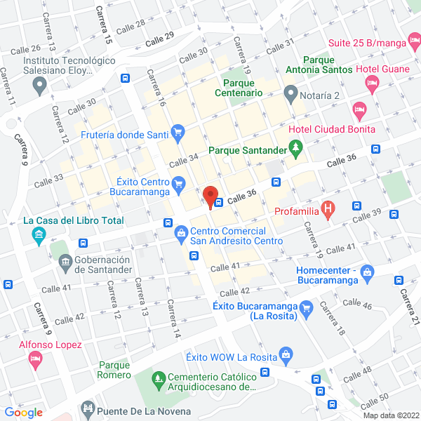 Map of Decoraciones Oddy