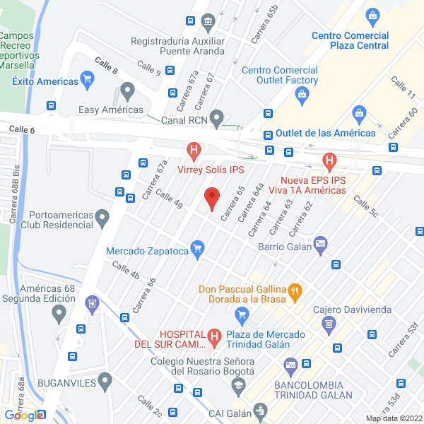 Mapa de Planen S.A.S.