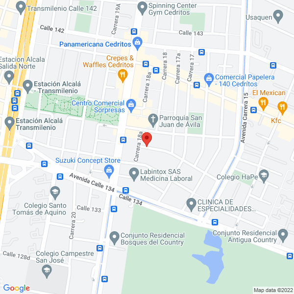 Mapa de Sara Hurtado Vitrales