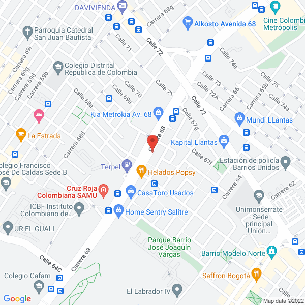 Mapa de Abacentro Marquesinas Y Mantenimiento