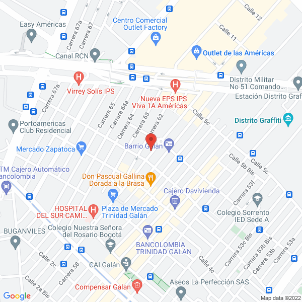 Mapa de Destek Comercial S.A.S.