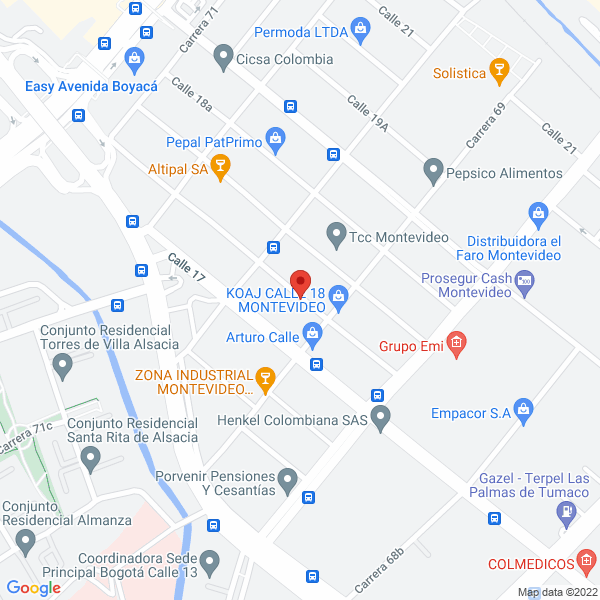 Mapa de Sumiinox