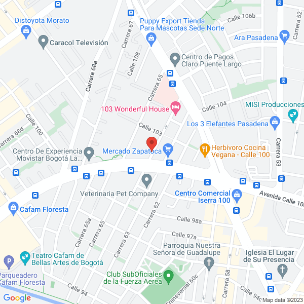 Mapa de Magdalena C. De Rojas Hipnoterapeuta
