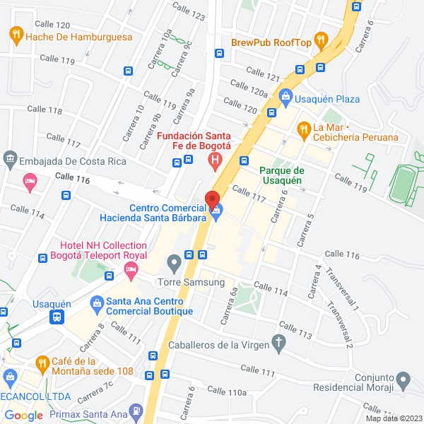 Mapa de Casa Comercial Santa Fe