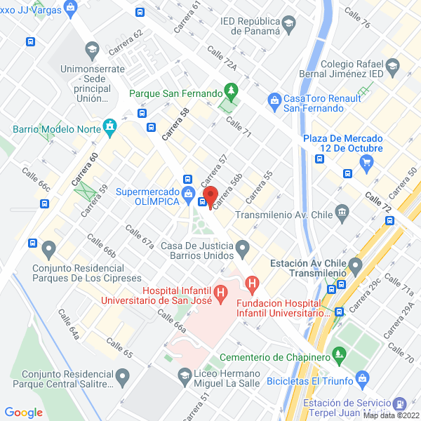 Mapa de Tecni Cocinas Ospinas Ltda.