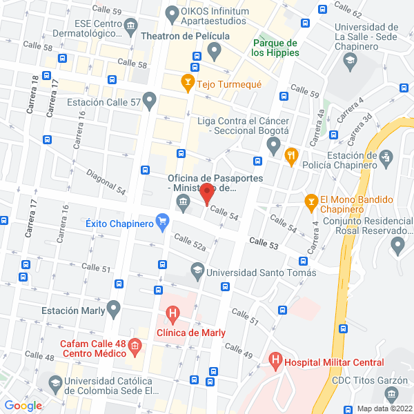 Mapa de Hogar Gerontológico Edad Dorada