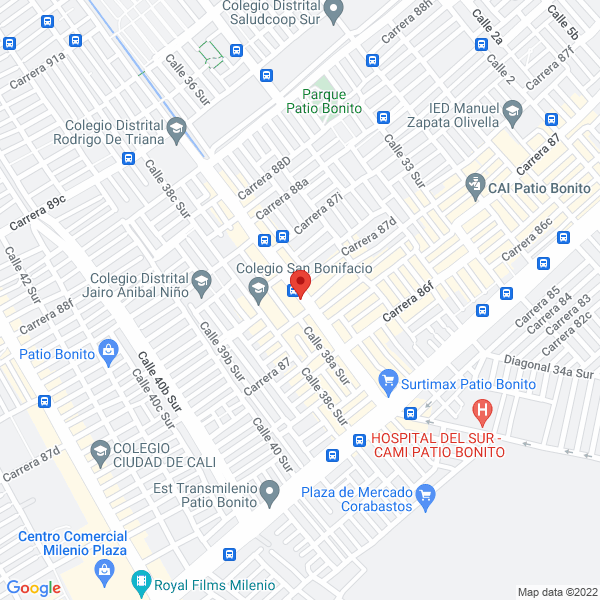 Mapa de Medical Dent