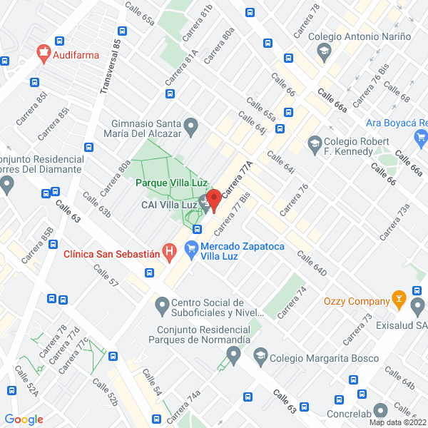 Mapa de Salud Y Belleza Villa Luz