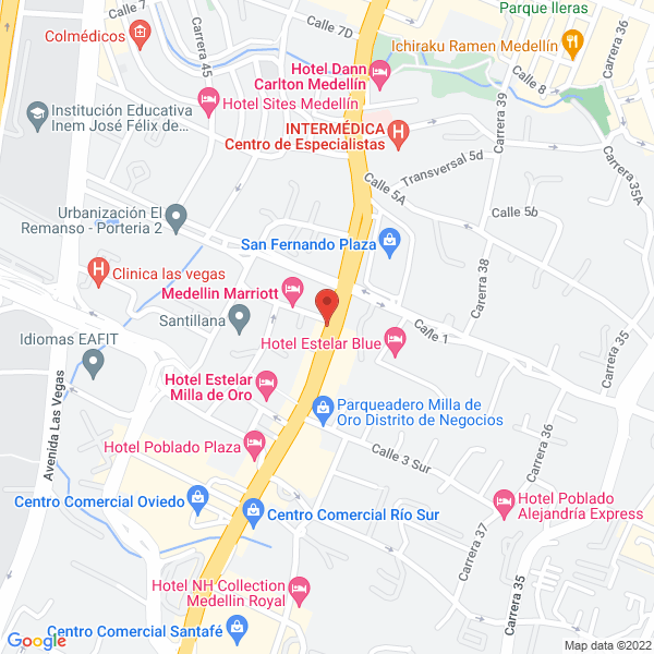 Map of Proyectos Adaptivos San S.A.S.