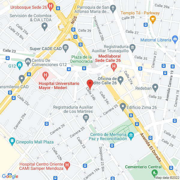 Mapa de Manteli S.A.S.