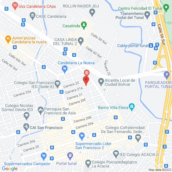 Mapa de Aldafer S.A.S.