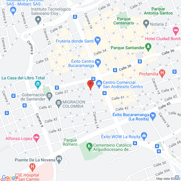 Map of Area Hogar-Hogar Y Compañia