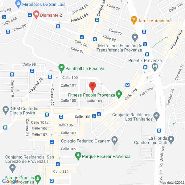 Map of Arepa Xpress Santander - Restaurante Barcelona
