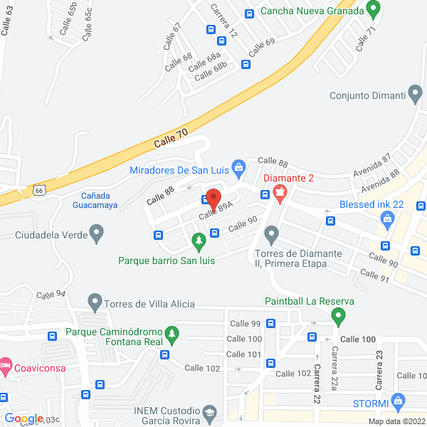 Map of Arepas Yudi