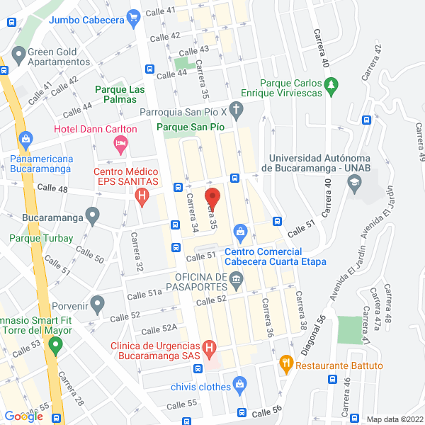 Map of Bt Movil Parts