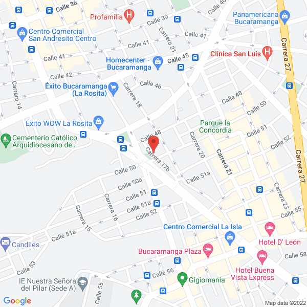 Map of Boutique Del Casco