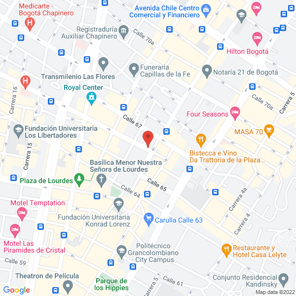 Mapa de Club Rotario De Bogotá
