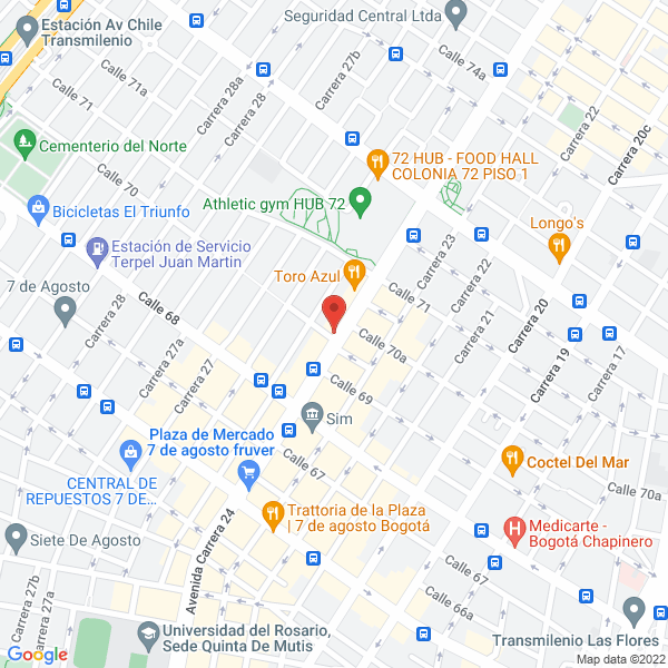 Mapa de Confiar Seguridad Ltda.