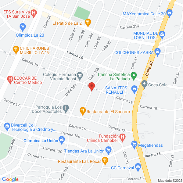 Map of Confrancianos