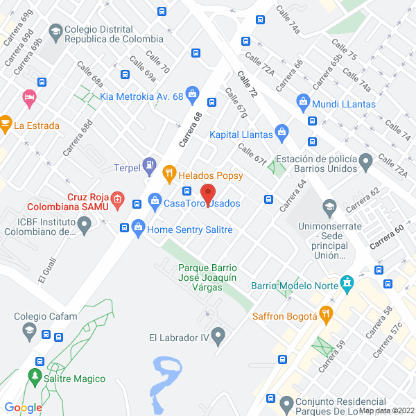 Mapa de Creando Arquitectura Colombiana Ltda.