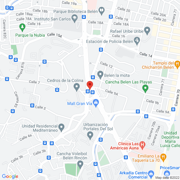 Map of Crear Odontología S.A.S.