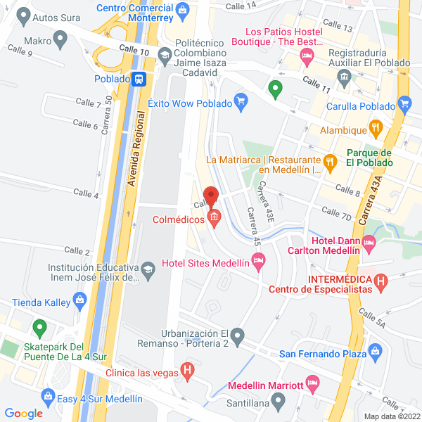 Map of Crearme Ltda.