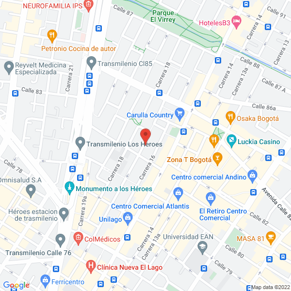 Mapa de Cruz Peña Alejandro