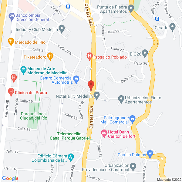 Map of Cueros Y Diseños S.A