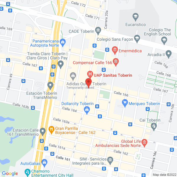 Mapa de Denter Sas