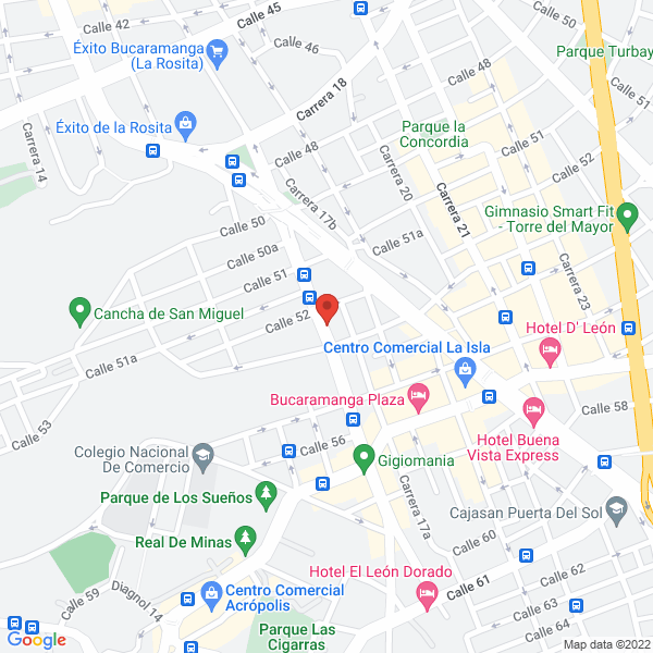 Map of Deportivos Fonseca