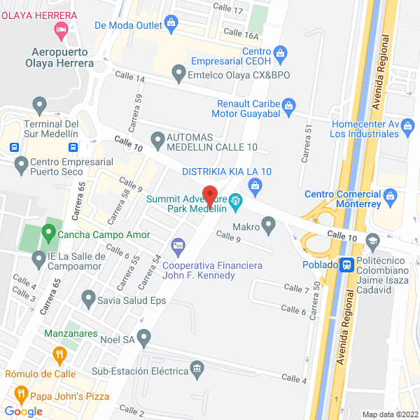 Map of Deposito De Canecas Y Estopas Del Sur