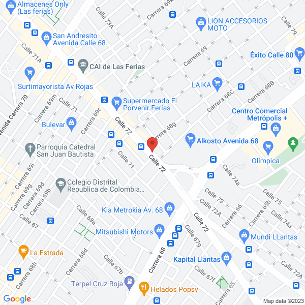 Mapa de Depósito Y Ferretería Topacons E.U