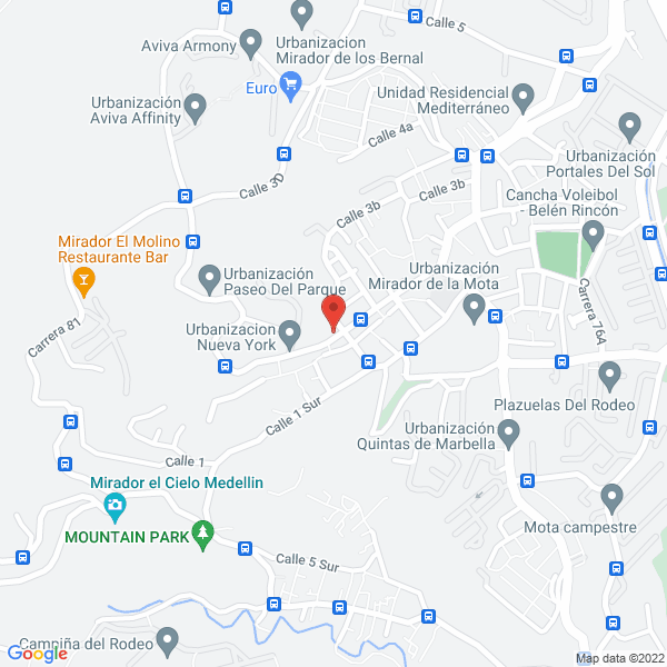 Map of Divisiones Modulares