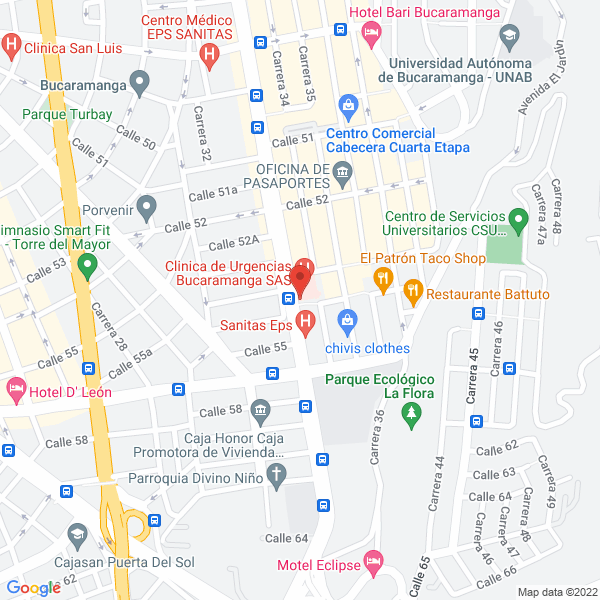 Map of Dr Pablo Rueda