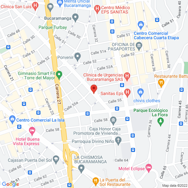 Map of Dra. Nelcy Patricia Reyes Calderon