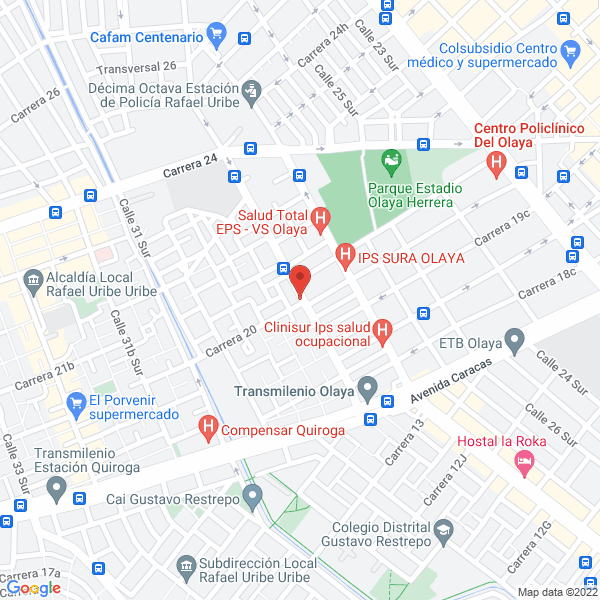 Mapa de Droguería Megasalud