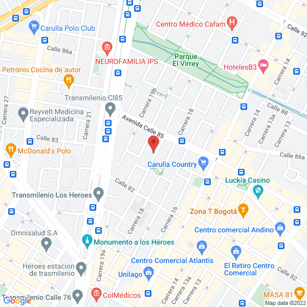 Mapa de Delthac 1 Seguridad Ltda.