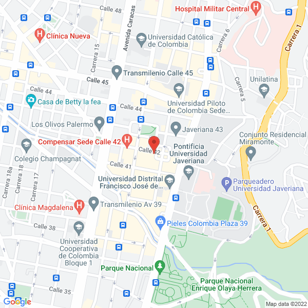 Mapa de Dental Gamadent