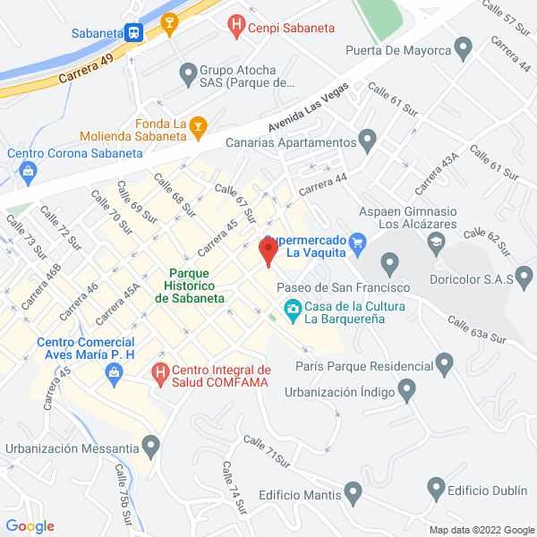 Map of El Surco Ltda