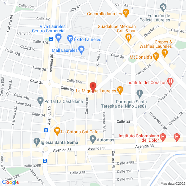 Map of El Tejadote